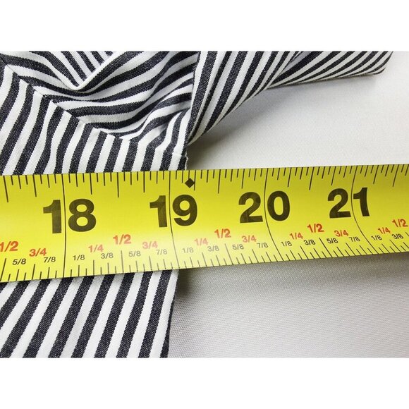 J. Crew Haberdashery Size Large Womens Black White Strip Long Sleeve Shirt - Picture 2 of 9